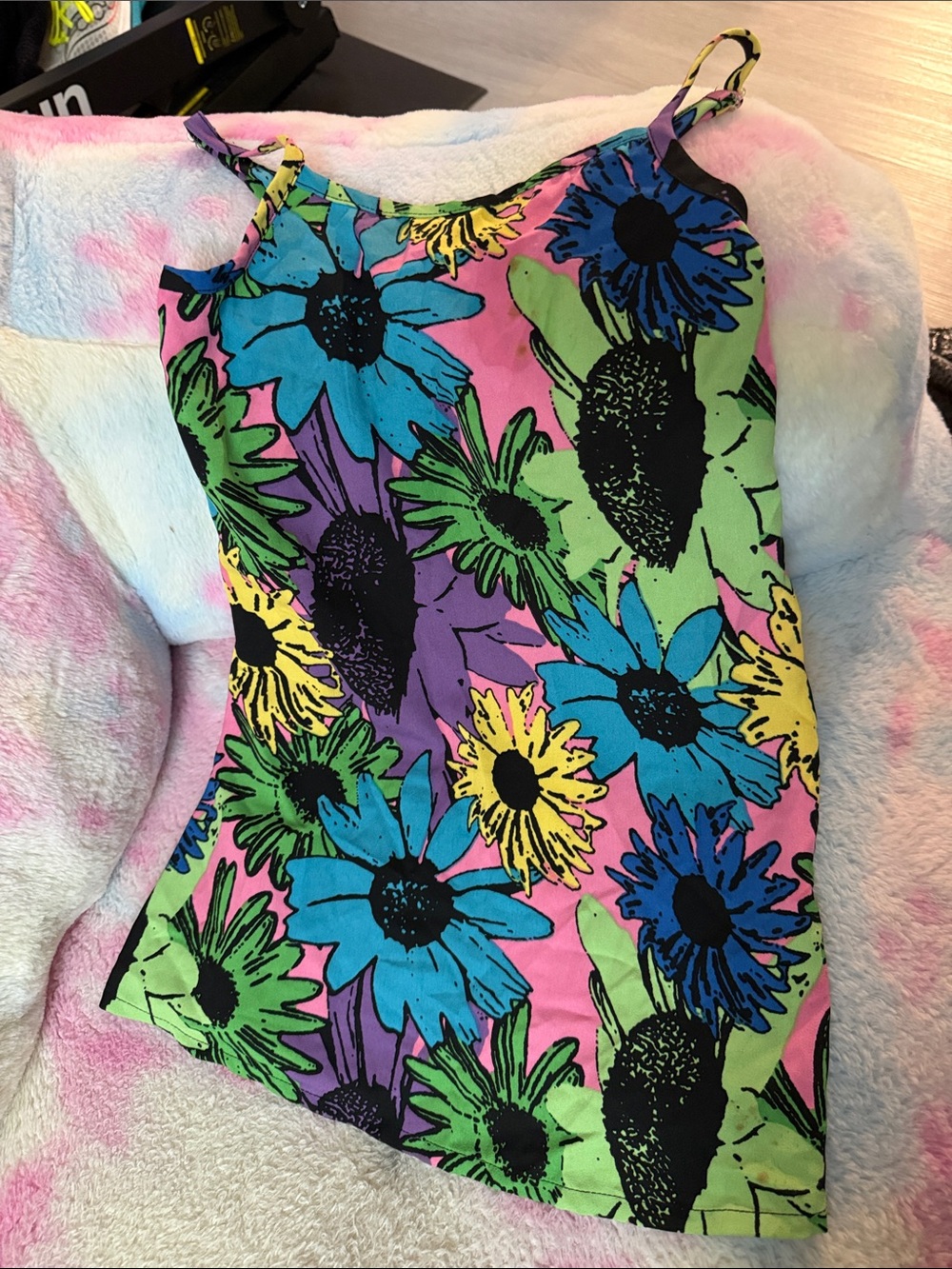 Justice Pink Floral Spaghetti-Strap Camisole